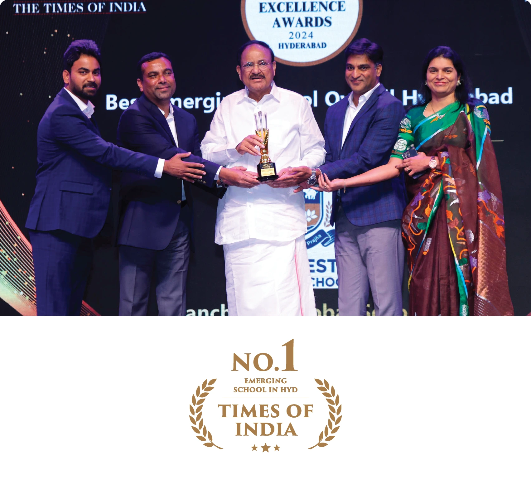 Manchester Global School - Best Emerging School in Hyderabad award